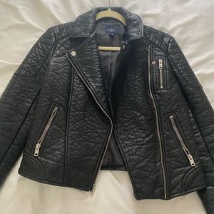 Black moto jacket